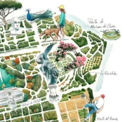 Jardines del Buen Retiro Giclée Print