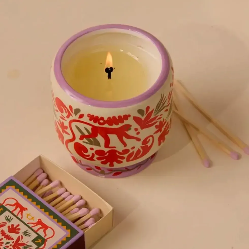 Jungle Coconut & Amber (Monkey) Scented Soy Wax Candle