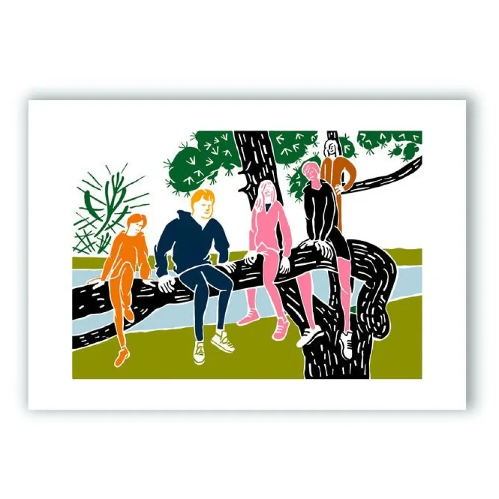 Jóvenes Subidos a un Árbol Giclée Print