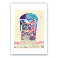 Kong Cafe and Bar Giclée Print A4
