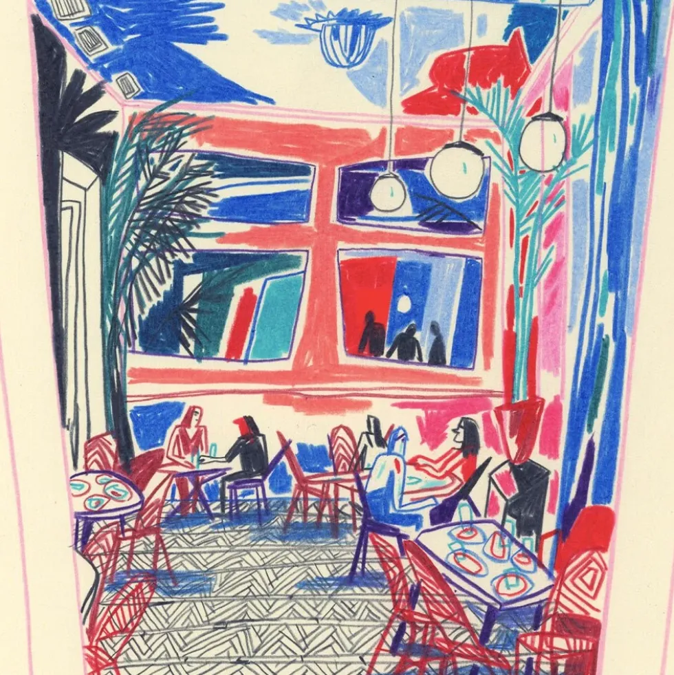 Kong Cafe and Bar Giclée Print A4
