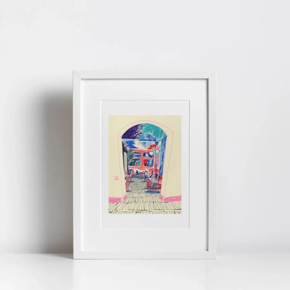 Kong Cafe and Bar Giclée Print A4