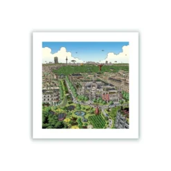 La ciudad de Mis Sueños Giclée Print 22x22