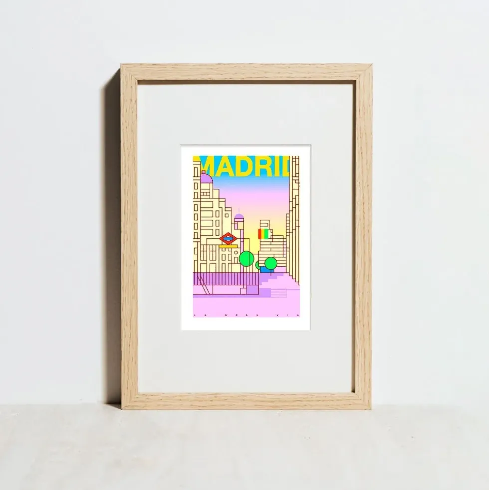 La Gran Vía Giclée Print A5