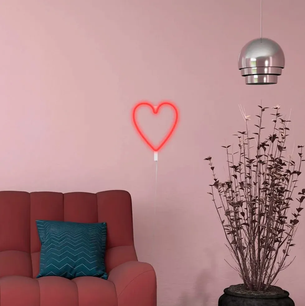 Lamp Led Neon - Heart Red