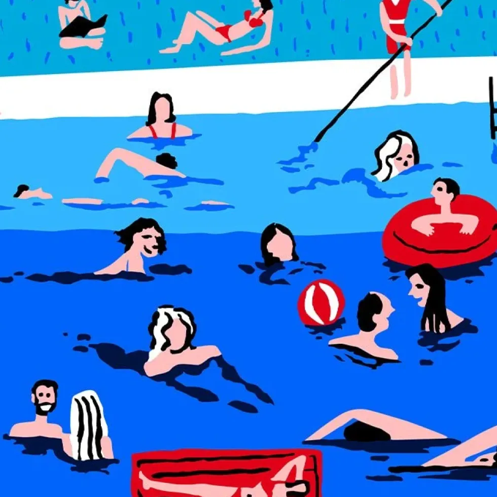 La Piscina Giclée Print