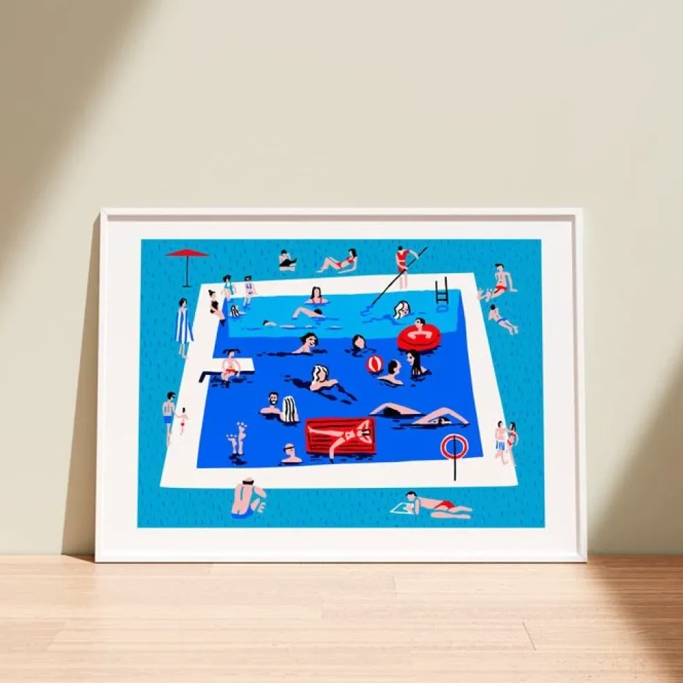 La Piscina Giclée Print