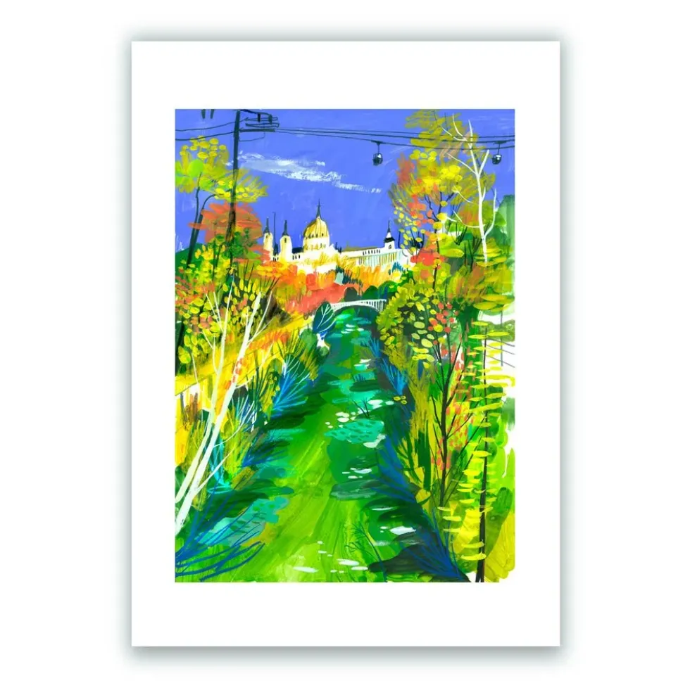 La Ribera del Manzanares Giclée Print A5