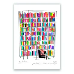 Library 2 Giclée Print