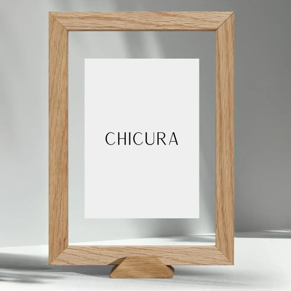 Linia Frame A5 Oak Incl Frame Stand