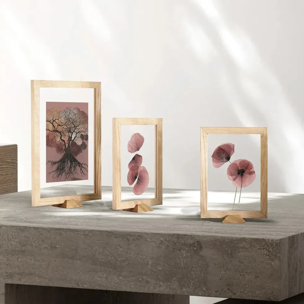 Linia Frame A5 Oak Incl Frame Stand
