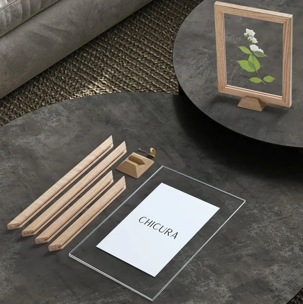 Linia Frame A5 Oak Incl Frame Stand