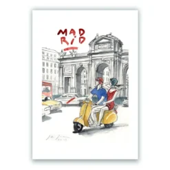 Mad "Alcalá Vespa" Giclée Print