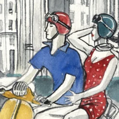 Mad "Alcalá Vespa" Giclée Print