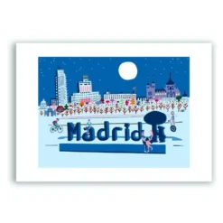 Madrid Blue Giclée Print