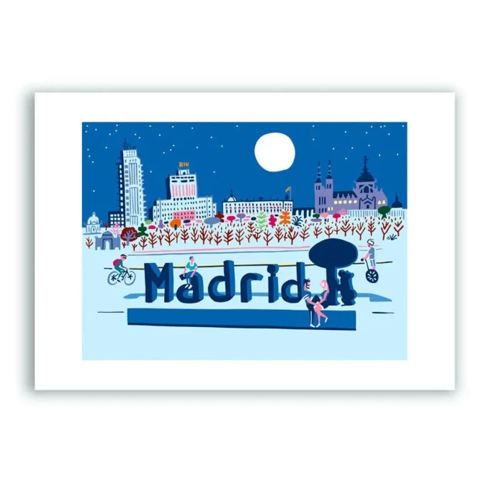 Madrid Blue Giclée Print