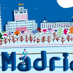 Madrid Blue Giclée Print