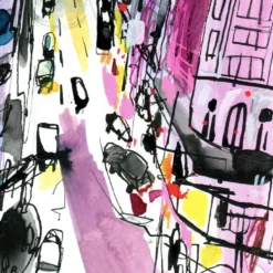Madrid Callao Atardecer Giclée Print
