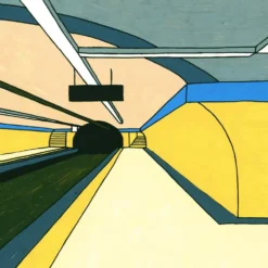 Madrid - Estación de Metro Giclée Print A5