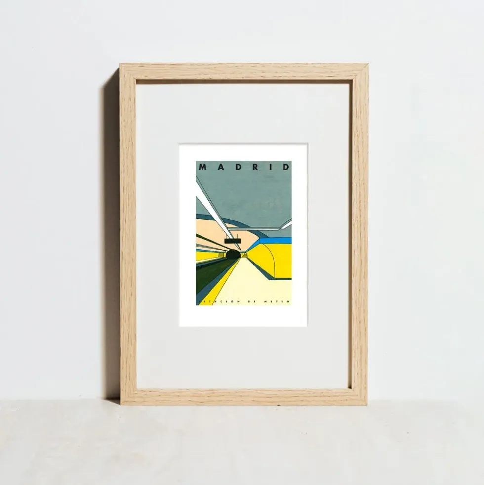 Madrid - Estación de Metro Giclée Print A5