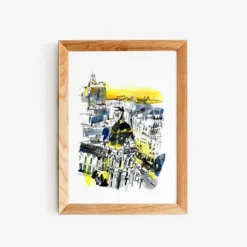 Madrid Gran Vía Atardecer Giclée Print