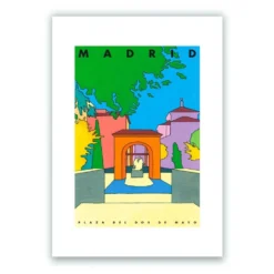 Madrid - Plaza de Dos de Mayo Giclée Print A5
