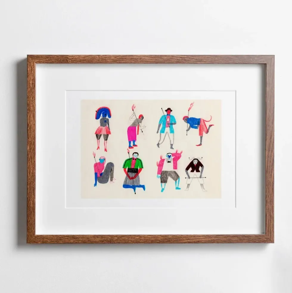 Malabares con Fuego Giclée Print
