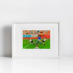 Maradona vs Germany Giclée Print A4