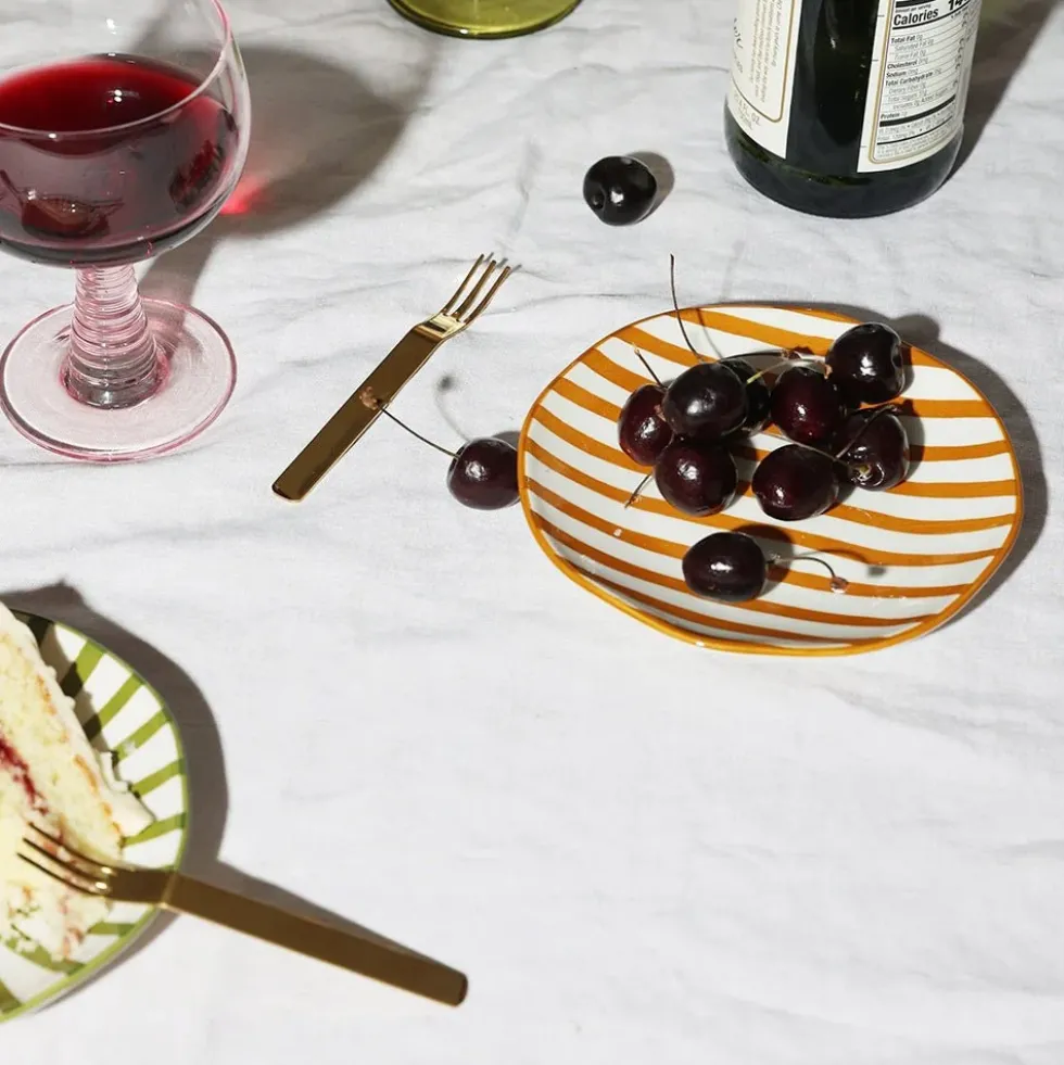 Marley Appetizer Plates - Stripes (set of 4)