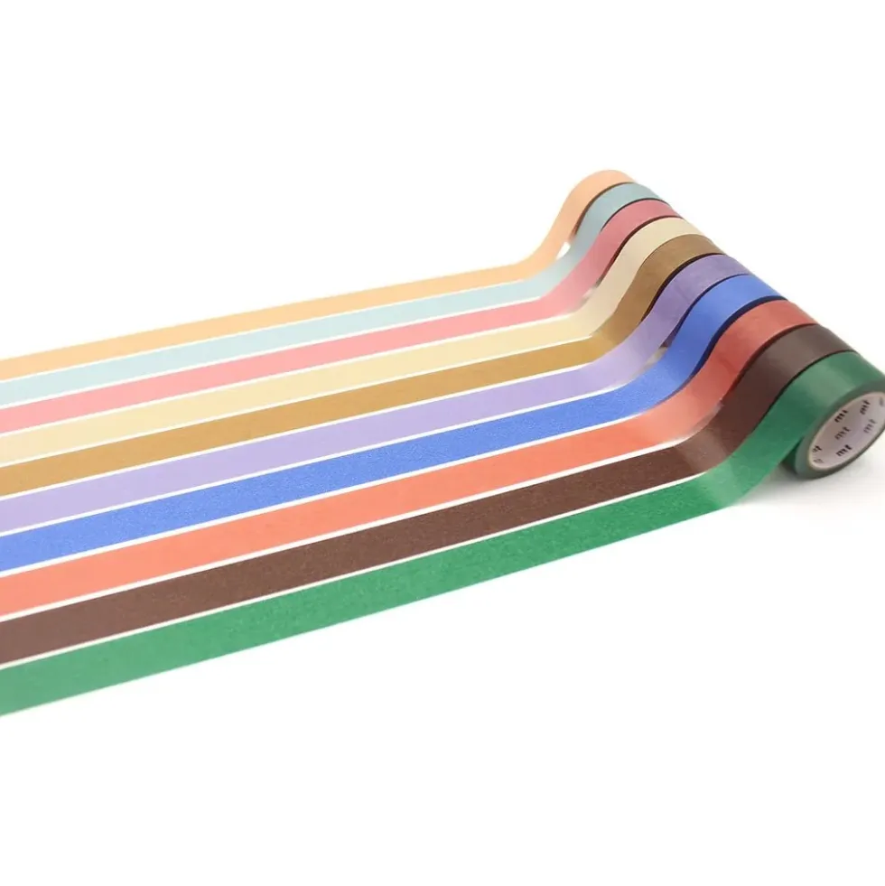 Masking Tape Gift Box 10 Pieces Muted Color