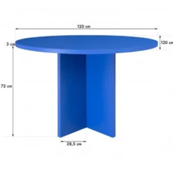 Matilda Pruss Round Dining Table 120x72