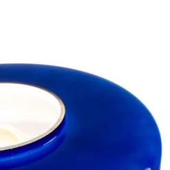 Maxi Foza Table Lamp with Colored Glass and Retro Style - Blue