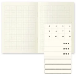 MD Notebook Light A6 Gridded (set of 3)