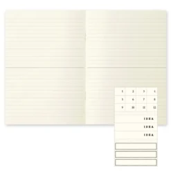 MD Notebook Light A5 Lined (set of 3)