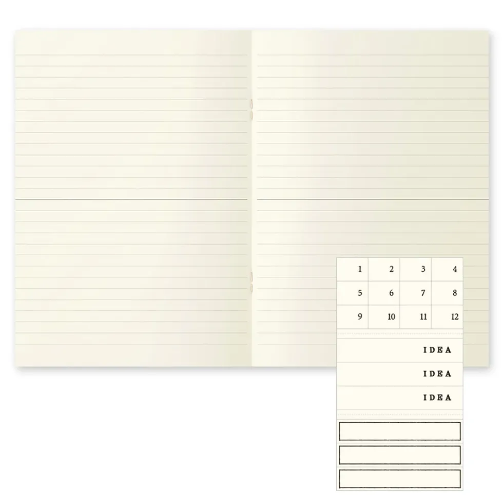 MD Notebook Light A5 Lined (set of 3)