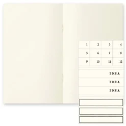 MD Notebook Light B6 Slim Blank (Pack of 3)