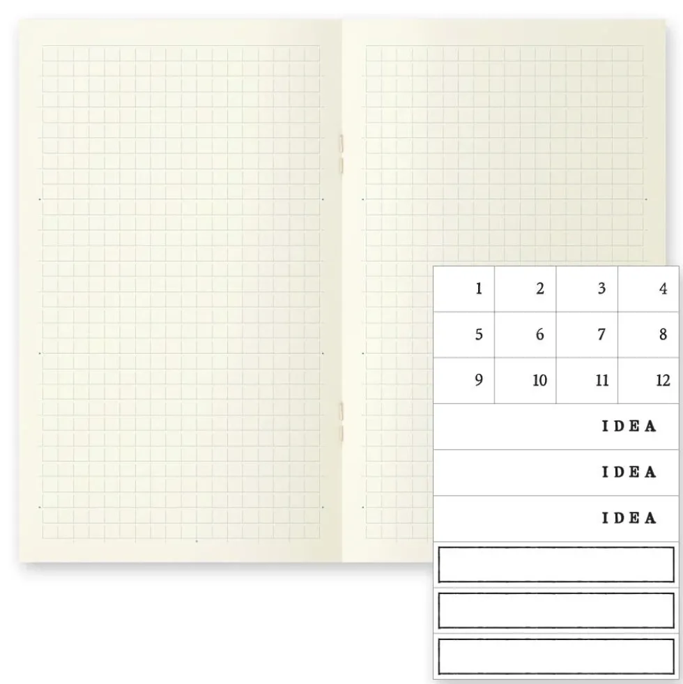 MD Notebook Light B6 Slim Gridded (Pack of 3)