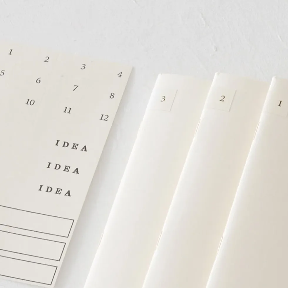 MD Notebook Light Variant A4 Blank (set of 3)