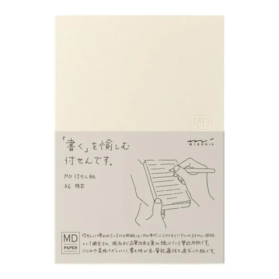 MD Sticky Memo Pad A6 Lined