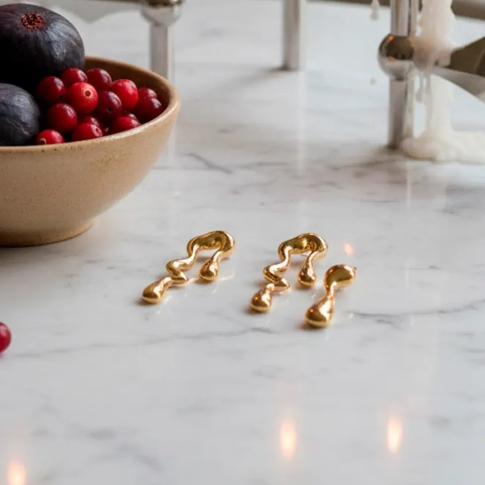 Melt Gold Earrings