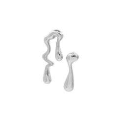Melt Silver Earrings