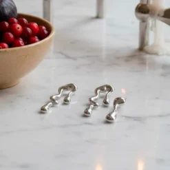 Melt Silver Earrings