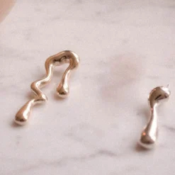 Melt Silver Earrings