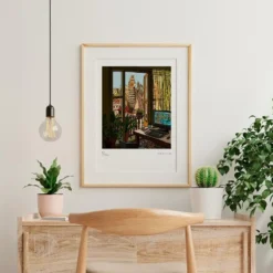 Mi Balcón de la Gran Vía Fine Art Print