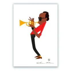 Miles Davis Giclée Print A5