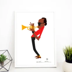 Miles Davis Giclée Print A5