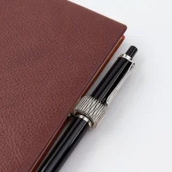 Mini Clip Pen Holder Silver
