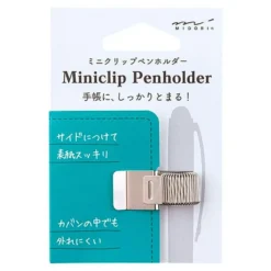 Mini Clip Pen Holder Silver