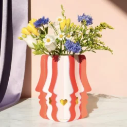 Mini Florero de Papel Beso