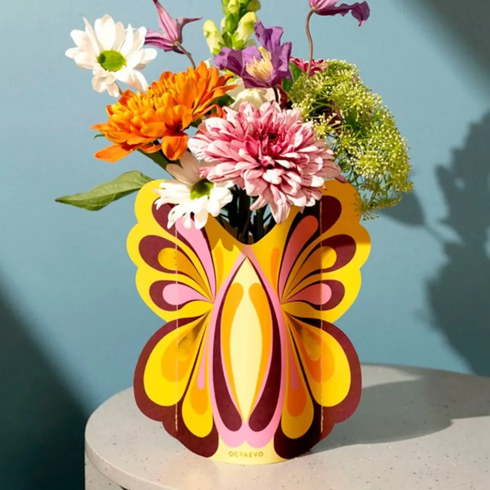 Mini Paper Vase Butterfly